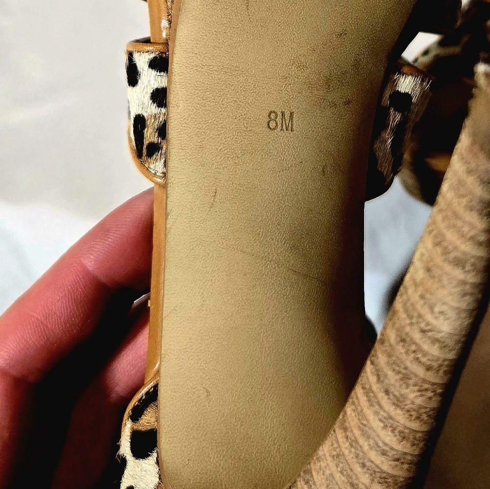 Guess Leopard Print High Heel Platform - Size 8 - image 7